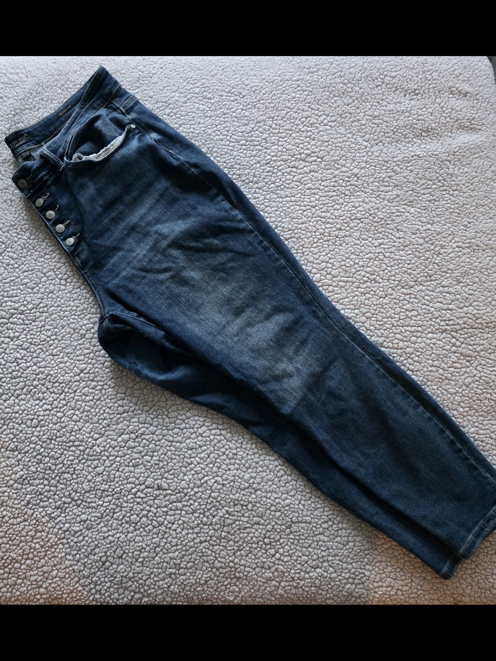 Judy Blue Dark Indigo High-Rise Button-Fly Jeans